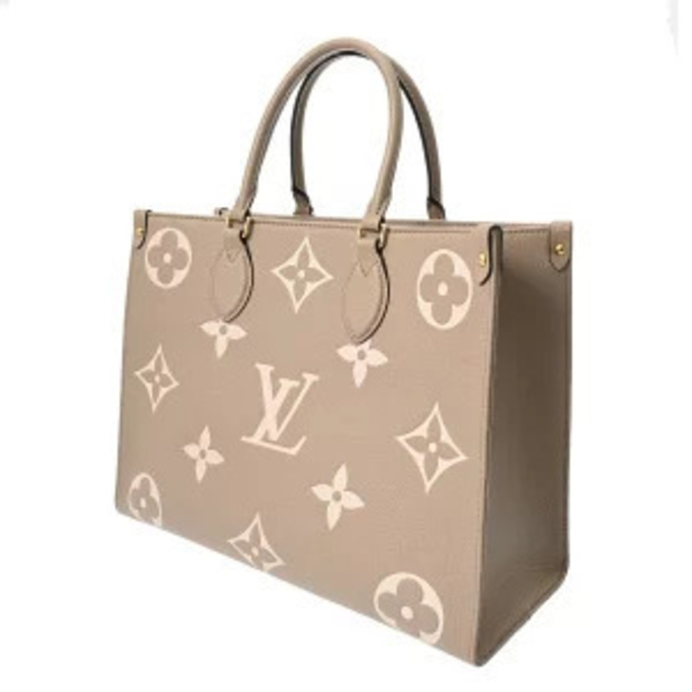 Louis Vuitton Tote Empreinte OnTheGo Tourterelle Bicolor Cream Bag